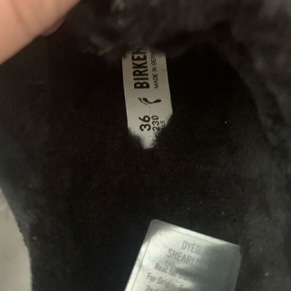 Birkenstock | Arizona Shearling Slide Sandals - Picture 6 of 8